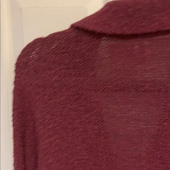 Free People Burgundy V-Neck Sweater - Picture 4 of 5
